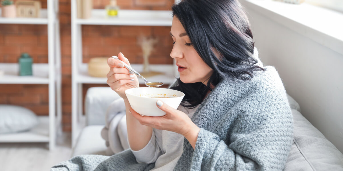 alimentación durante y después de la gripe